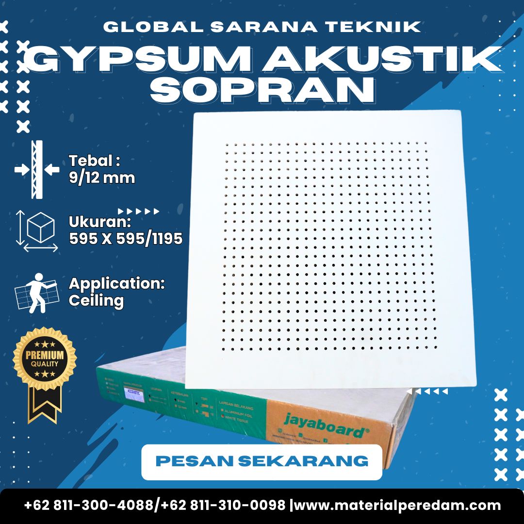 Gypsum Sopran Akustik 9mm