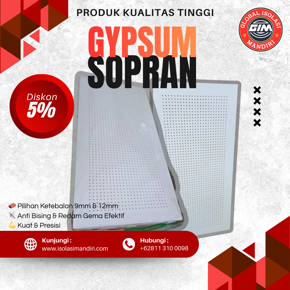 Gypsum Akustik Sopran 9mm