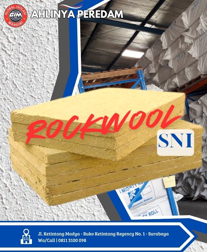 Rockwool Slab Peredam Suara
