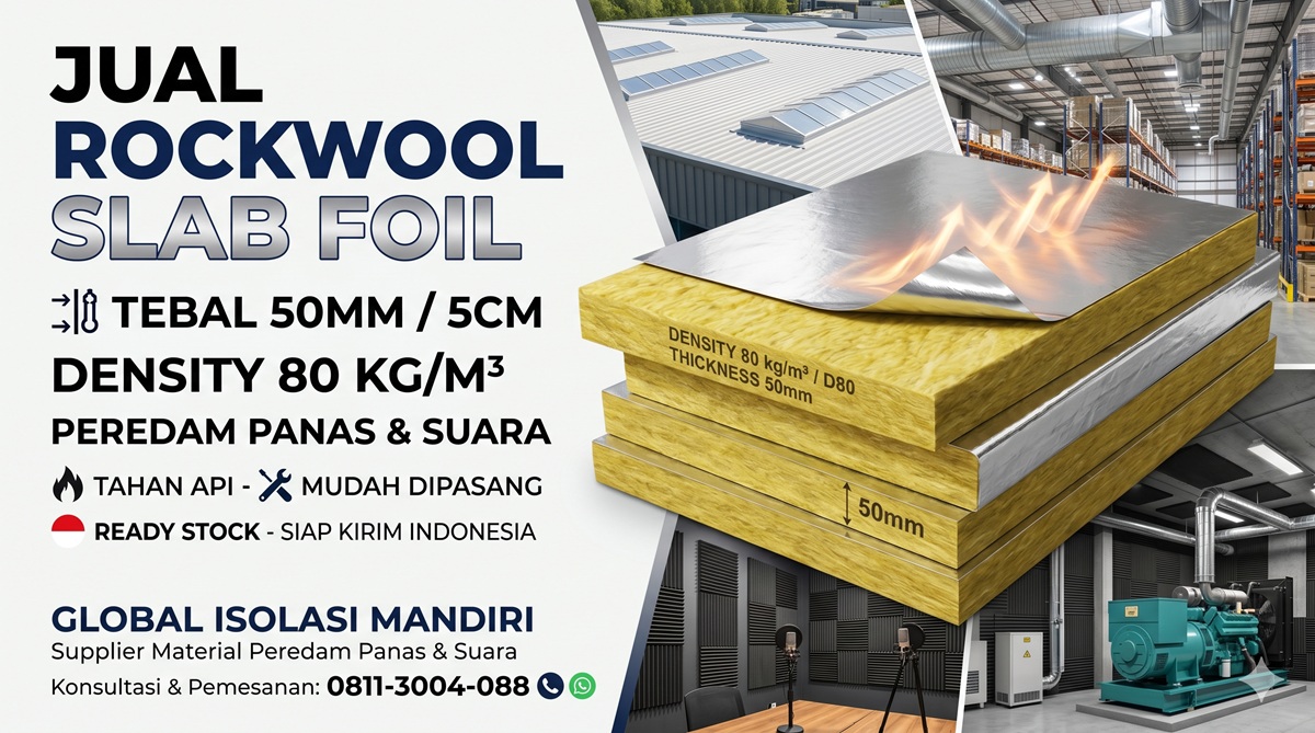 Jual Rockwool Slab Foil